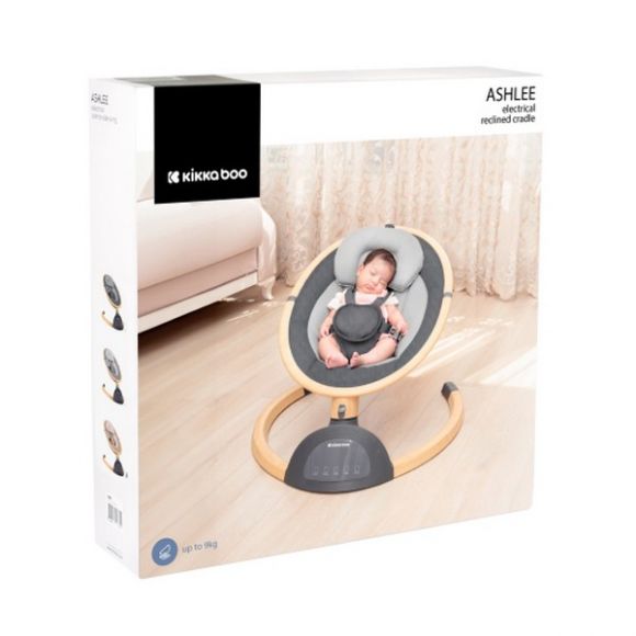Ηλεκτρική κούνια ρηλάξ Kikka Boo Ashlee Light Grey 2025 στο Bebe Maison
