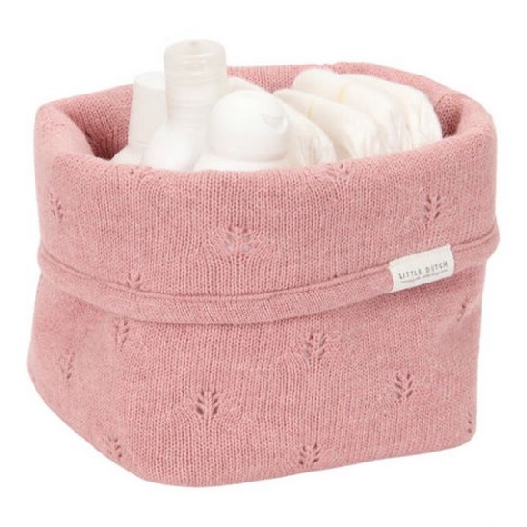 Καλάθι αλλαξιέρας  Little Dutch πλεκτό μικρό Pure Pink Blush στο Bebe Maison Καλάθι αλλαξιέρας  Little Dutch πλεκτό μικρό Pure Pink Blush στο Bebe Maison