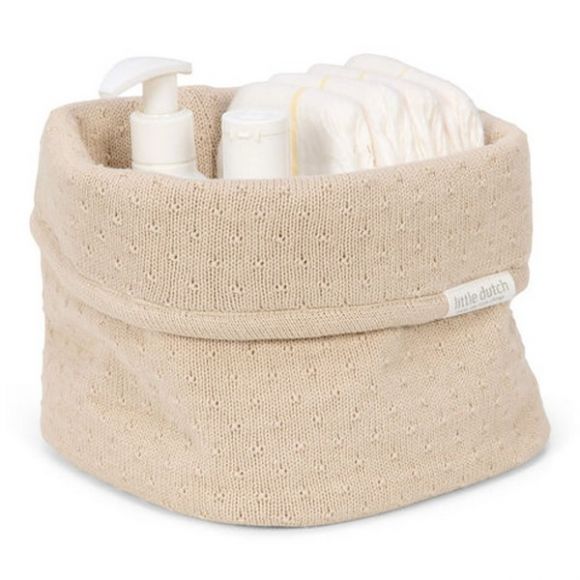 Καλάθι αλλαξιέρας  Little Dutch καπιτονέ μικρό Pure Soft Beige στο Bebe Maison Καλάθι αλλαξιέρας  Little Dutch καπιτονέ μικρό Pure Soft Beige στο Bebe Maison