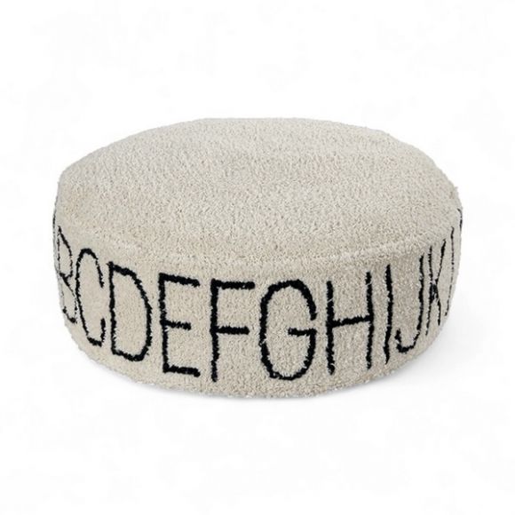 Πουφ Lorena Canals ABC Natural/Black στο Bebe Maison