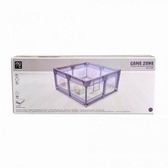 Πάρκο δραστηριοτήτων Moni 150x200εκ με στρώμα Gamezone Beige στο Bebe Maison