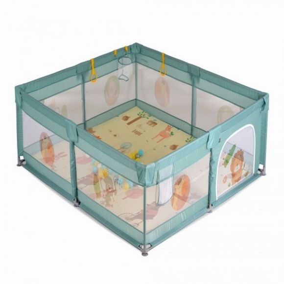 Πάρκο δραστηριοτήτων Moni 120x120εκ με στρώμα Gamezone Mint στο Bebe Maison