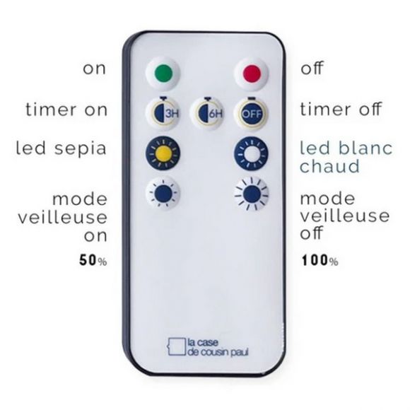 Γιρλάντα La Case De Cousin Paul με 16 φωτάκια Rainbow στο Bebe Maison