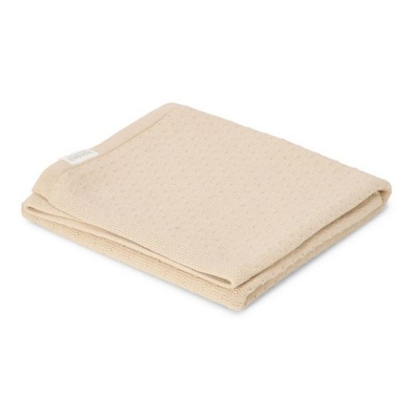 Κουβέρτα πλεκτή Little Dutch Pure Soft Beige 70x100 στο Bebe Maison