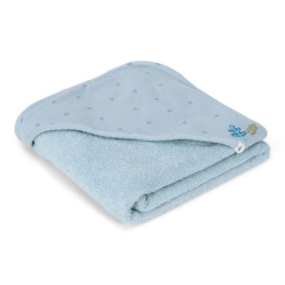 Μπουρνουζοπετσέτα Little Dutch Pure Denim Blue 100x100 στο Bebe Maison