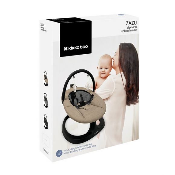 Ηλεκτρική κούνια ρηλάξ Kikka Boo Zazu Grey στο Bebe Maison