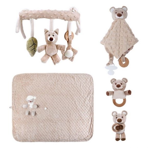 Σετ δώρου Bebe Stars Teddy Bear Nature 5τμχ στο Bebe Maison