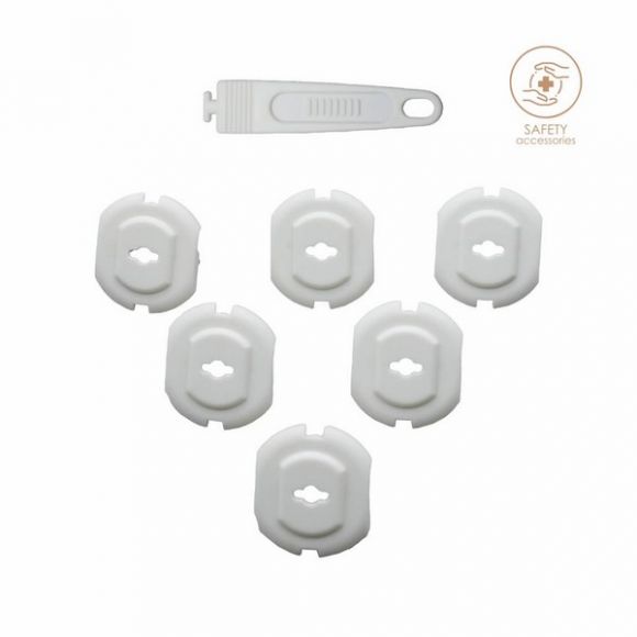 Προστατευτικά καλύμματα για πρίζες 6τμχ & κλειδί Bebe Stars στο Bebe Maison