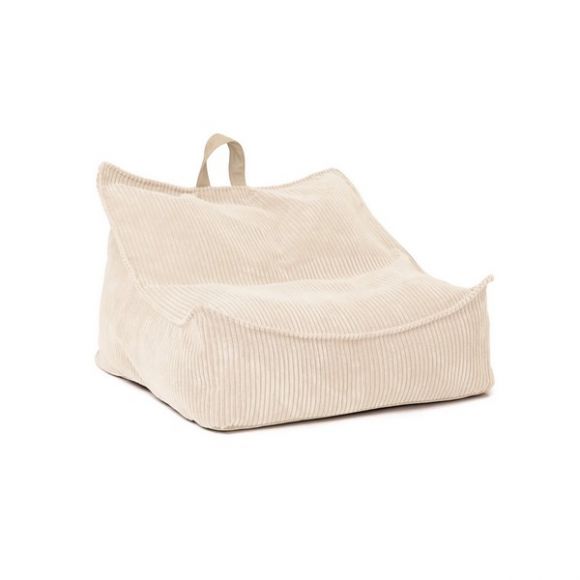Υφασμάτινη πολυθρόνα - πουφ Kids Concept κρεμ στο Bebe Maison