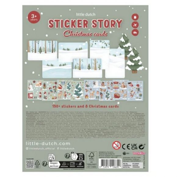 Χριστουγεννιάτικα αυτοκόλλητα Little Dutch στο Bebe Maison