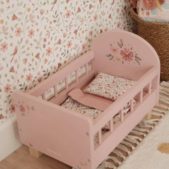 Ξύλινο κρεβατάκι Little Dutch για κούκλες FSC στο Bebe Maison