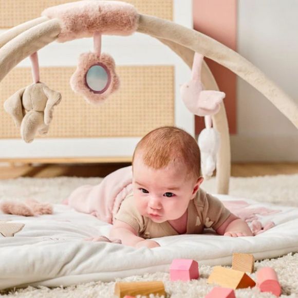 Βρεφικό στρωματάκι δραστηριοτήτων Nattou με γυμναστήριο - ορθογώνιο Λευκό στο Bebe Maison