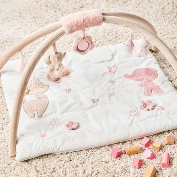 Βρεφικό στρωματάκι δραστηριοτήτων Nattou με γυμναστήριο - ορθογώνιο Λευκό στο Bebe Maison