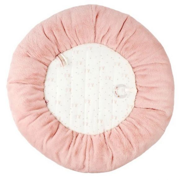 Στρωματάκι δραστηριοτήτων  Nattou με γυμναστήριο & περιμετρικό μαξιλάρι - στρογγυλό Ροζ στο Bebe Maison