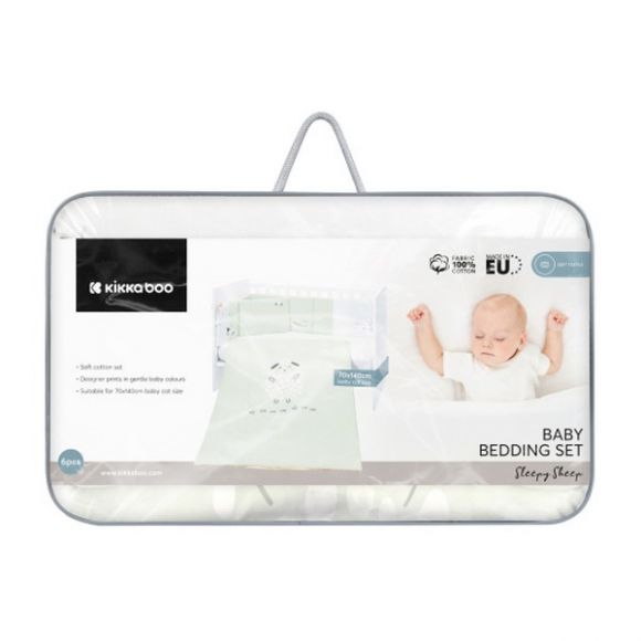 Σετ προίκας μωρού Kikka Boo 70x140 Sleepy Sheep 6τμχ στο Bebe Maison