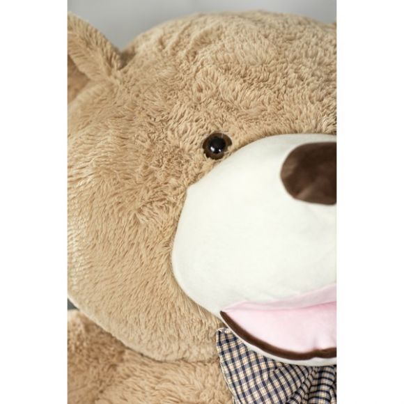 Γιγάντιο απαλό λούτρινο αρκουδάκι με καρό κορδέλα Amigo Teddy Bear XXL στο Bebe Maison