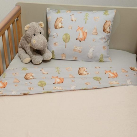 Κουβέρτα λίκνου Oliver Μinky διπλής όψης σχέδιο 427 στο Bebe Maison