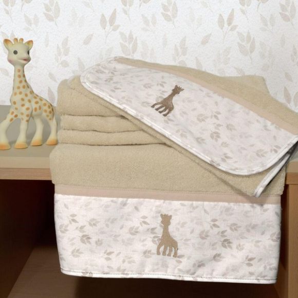 Σετ πετσέτες 2τμχ Sophie La Girafe σχέδιο 506 στο Bebe Maison