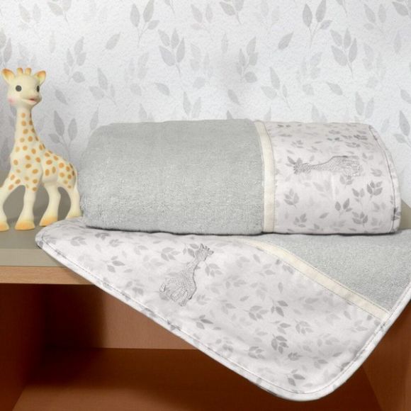 Σετ πετσέτες 2τμχ Sophie La Girafe σχέδιο 507 στο Bebe Maison