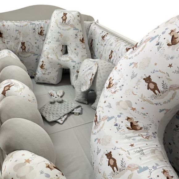 Ολοκληρωμένο σετ προίκας μωρού Catriss Silver Friends στο Bebe Maison