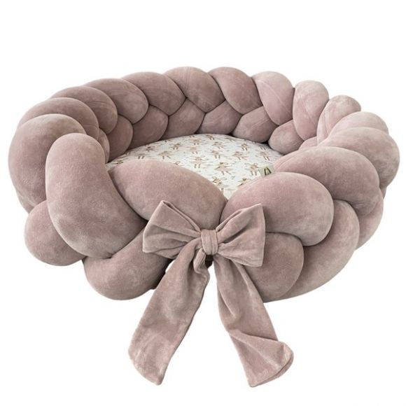 Βρεφική φωλιά με αποσπώμενη πλεξούδα προστασίας 2,4 μ Catriss Rose Dream στο Bebe Maison