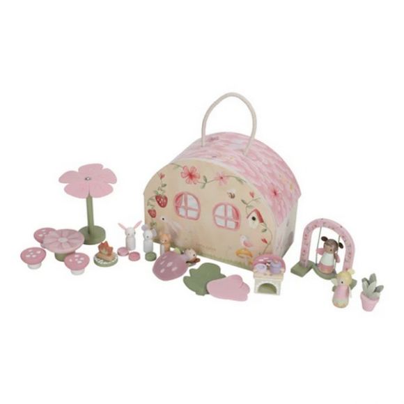 Ξύλινo φορητό κουκλόσπιτο Little Dutch Fairy Garden στο Bebe Maison
