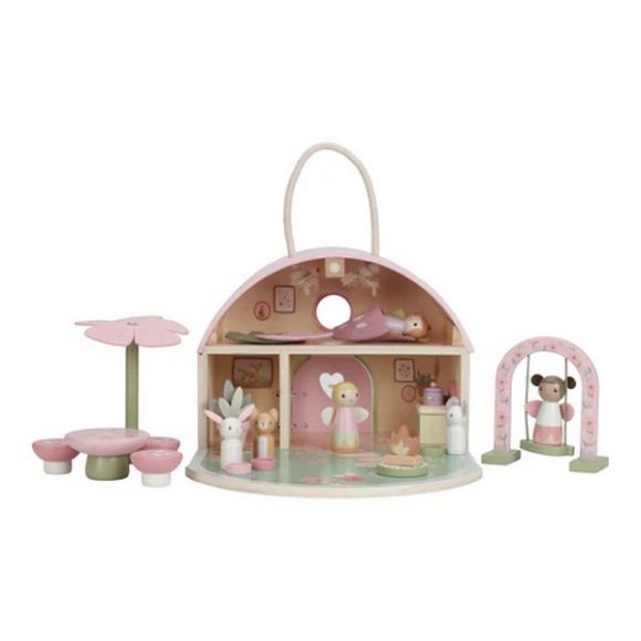 Ξύλινo φορητό κουκλόσπιτο Little Dutch Fairy Garden στο Bebe Maison