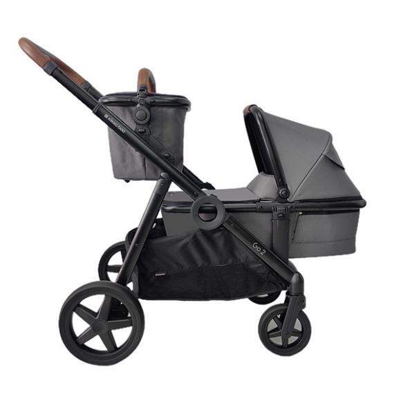 Βρεφικό καρότσι διδύμων Kikka Boo Go2 γκρι στο Bebe Maison