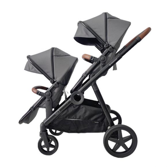 Βρεφικό καρότσι διδύμων Kikka Boo Go2 γκρι στο Bebe Maison