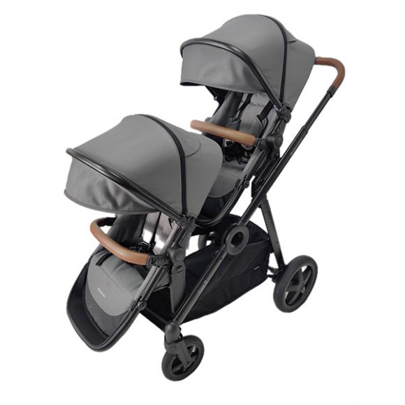Βρεφικό καρότσι διδύμων Kikka Boo Go2 γκρι στο Bebe Maison