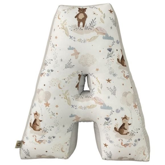 Διακοσμητικό μαξιλάρι Catriss  μονόγραμμα 45εκ Silver Friends στο Bebe Maison