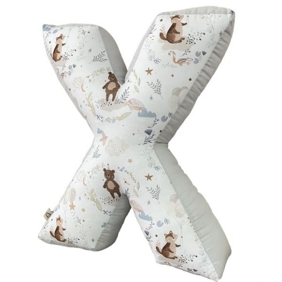 Διακοσμητικό μαξιλάρι Catriss  μονόγραμμα 45εκ Silver Friends στο Bebe Maison