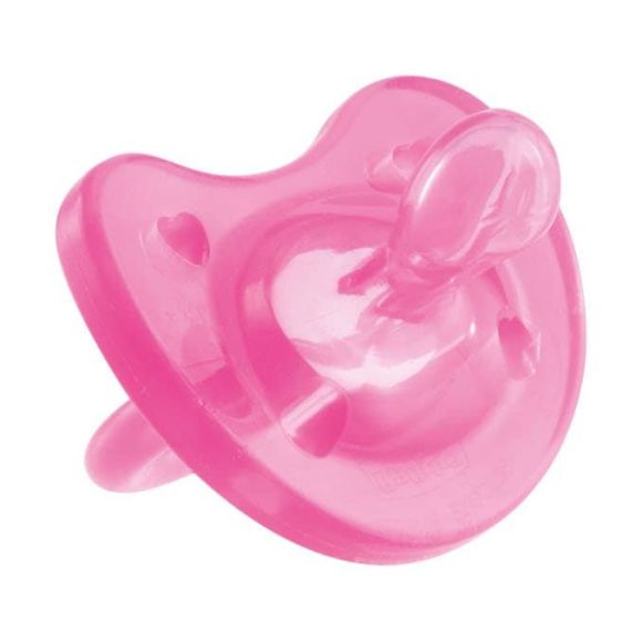 Chicco Physio Soft pacifier all silicone pink 0-6 + months στο Bebe Maison