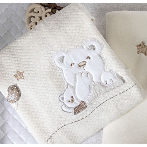 Picci picci picci blanket mami beige plan στο Bebe Maison