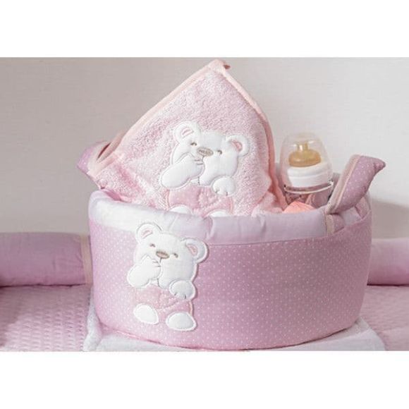 Soft cosmetics basket Picci Mami Pink στο Bebe Maison