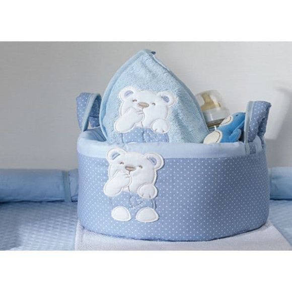 Soft cosmetics basket Picci Mami Blue Plan στο Bebe Maison