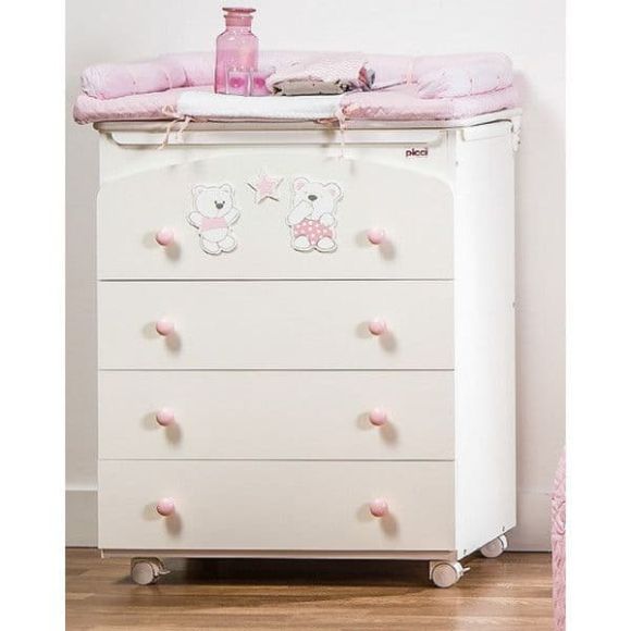 Drawers Picci Mami Pink Plan with 4 drawers 44 x 73 x 93h cm στο Bebe Maison