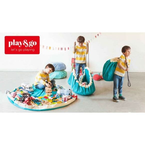 Play & Go Στρώμα παιχνιδιού-τσάντα 2 σε 1 turquoise στο Bebe Maison