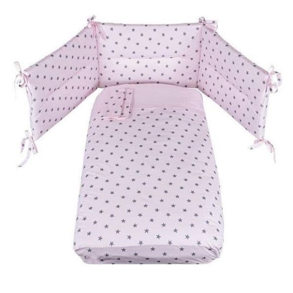 Dowry set Picci 3pcs Stella Printed Rosa στο Bebe Maison