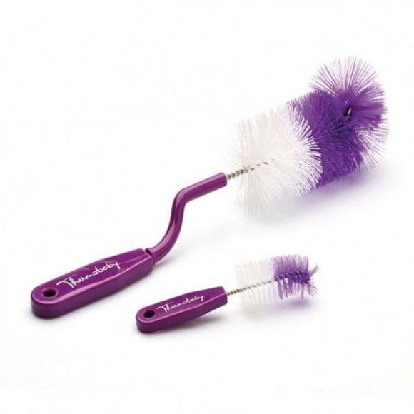 Double brush for Thermobaby purple baby bottle στο Bebe Maison
