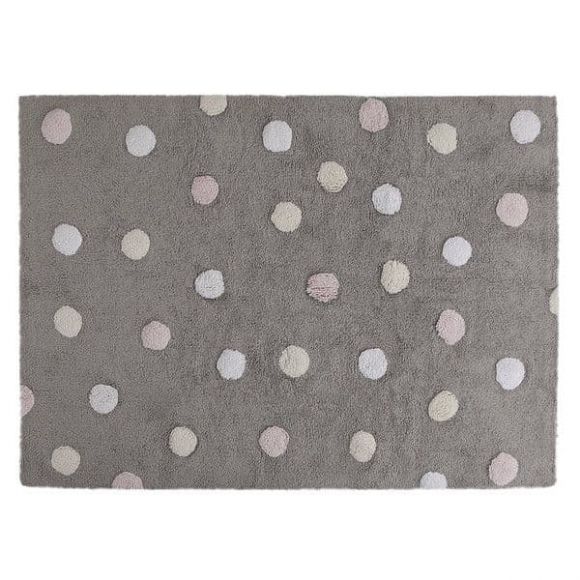 Παιδικό χαλί Lorena Canals  C-TT-1 Topos Tricolor Grey Pink 120x160 στο Bebe Maison