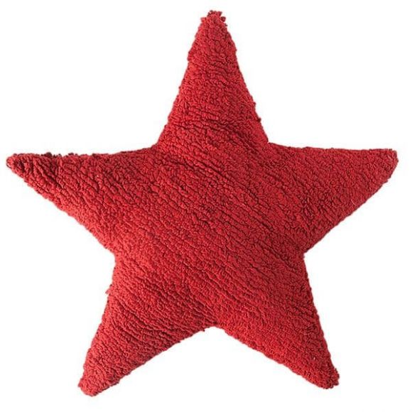 Lorena Canals star red pillow στο Bebe Maison