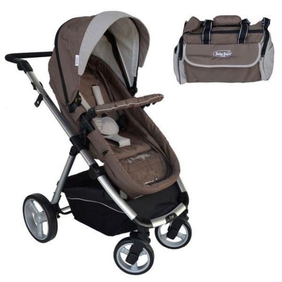 Βρεφικό καρότσι-πορτ μπεμπέ Bebe Stars Prado & τσάντα 340-182 στο Bebe Maison