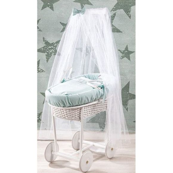 Picci Basket with Wooden Base and Urban Smile Aqua στο Bebe Maison