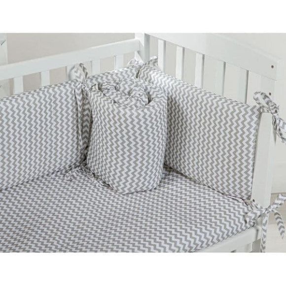 Picci dowry set for cradle Lella Zig Gray στο Bebe Maison