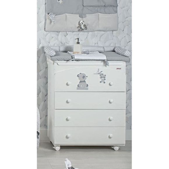 Picci drawer bobo white-grey drawing with 4 drawers 73 x 44 x 93 cm στο Bebe Maison