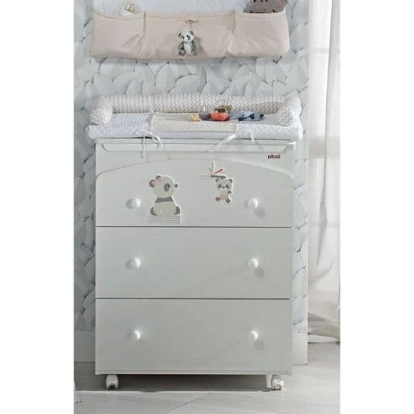 Picci drawer bobo White-Sand drawing with 3 drawers 73 x 44 x 93 cm στο Bebe Maison