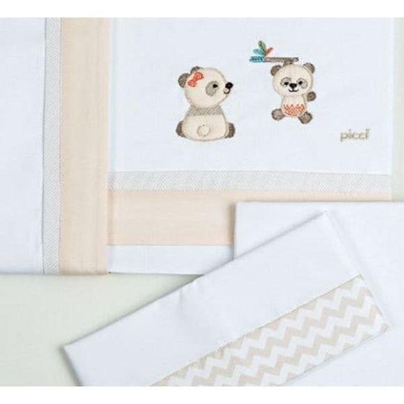 Set sheets Picci 3 pcs Bobo Sand Plan στο Bebe Maison