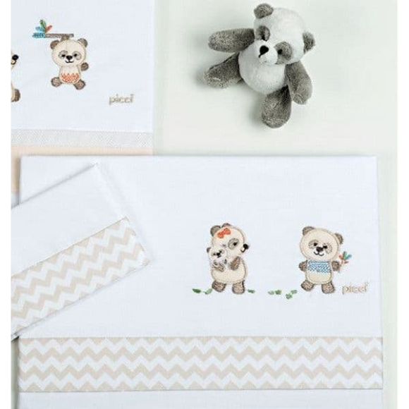 Picci sheets set 3 pcs plan Bobo Zig Zag Sand στο Bebe Maison