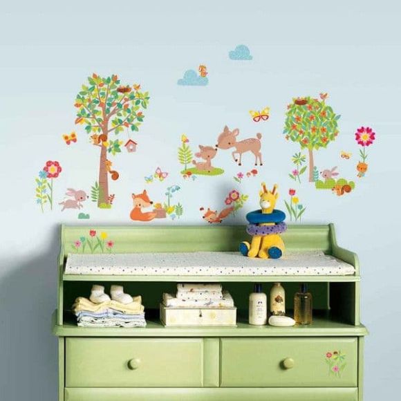 Αυτοκόλλητα τοίχου Roommates Woodland Creatures RMK3209SCS στο Bebe Maison